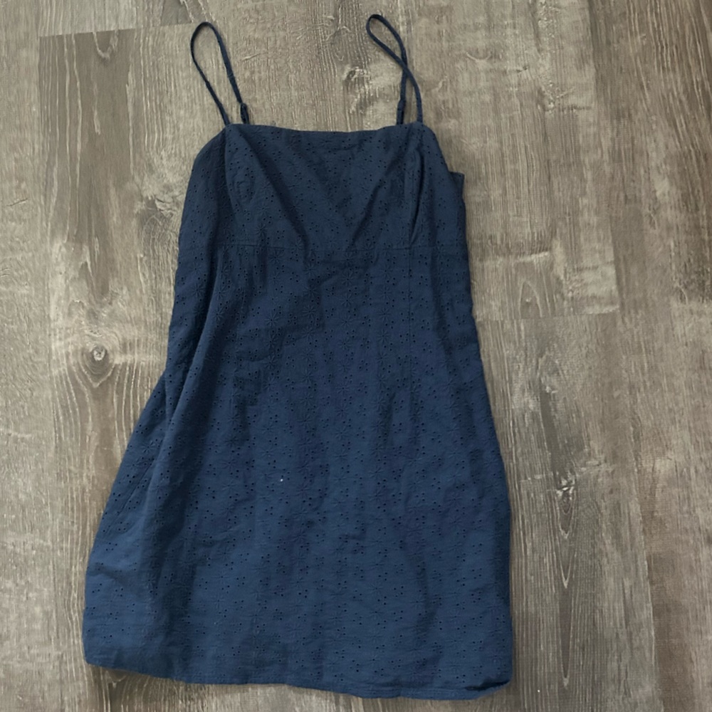 navy blue mini dress